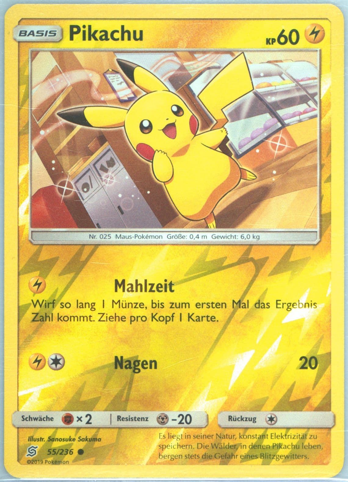 Pikachu German (55) 2019 Pokemon Sun & Moon Unified Minds