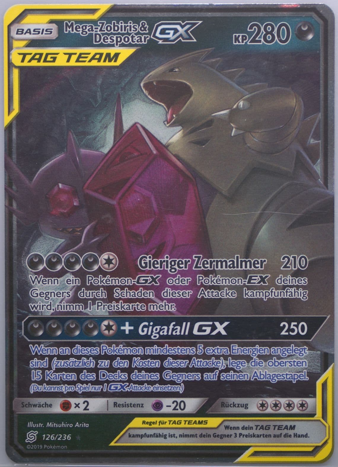 Mega-Zobiris & Despotar GX German (126) 2019 Pokemon Sun & Moon Unified Minds