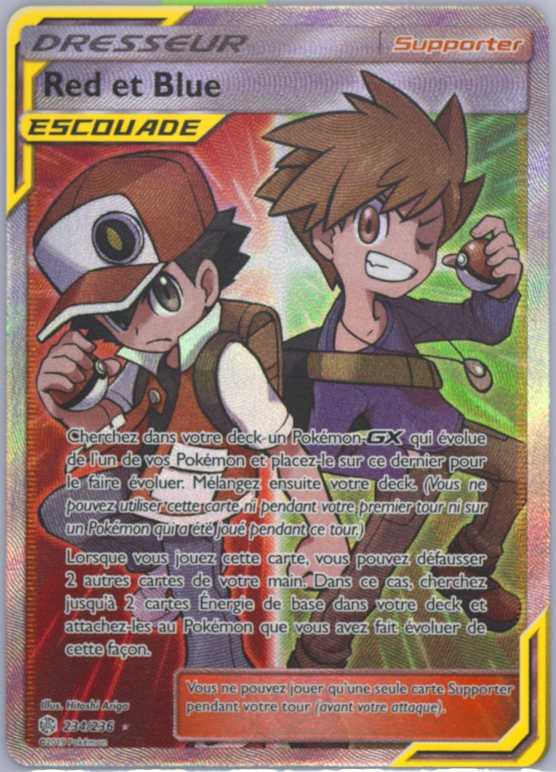 Full Art/Red ET Blue French (234) 2019 Pokemon Sun & Moon Cosmic Eclipse