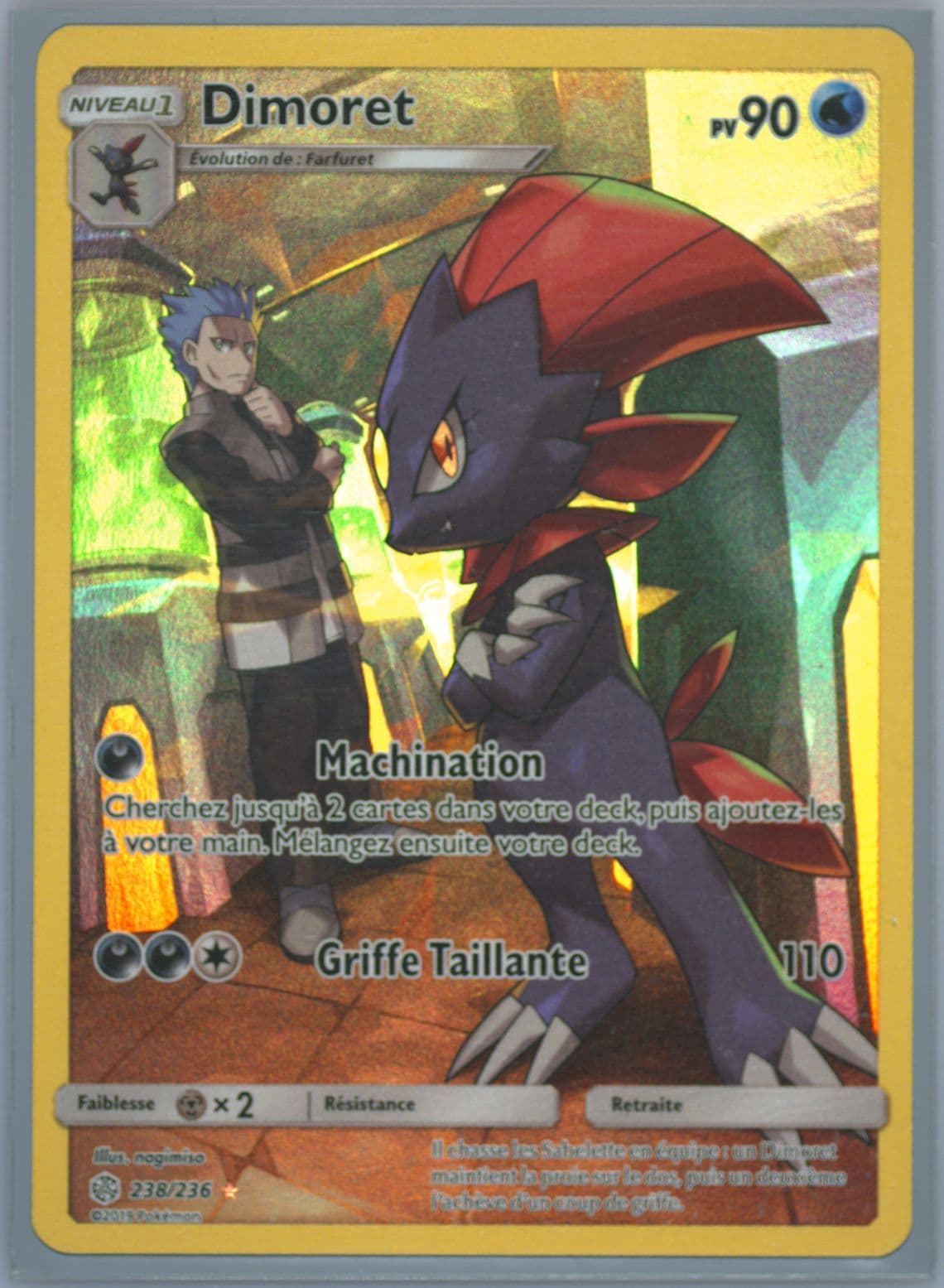 Full Art/Dimoret French-Secret (238) 2019 Pokemon Sun & Moon Cosmic Eclipse