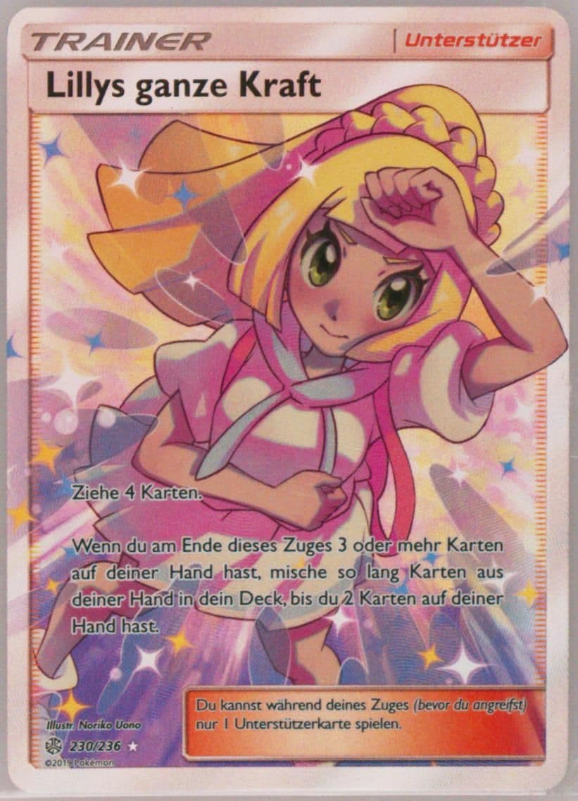 Full Art/Lillys Ganze Kraft German (230) 2019 Pokemon Sun & Moon Cosmic Eclipse