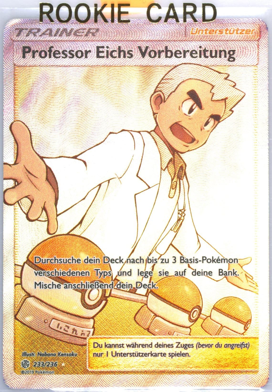 Full Art/Professor Eichs Vorbereitung German (233) 2019 Pokemon Sun & Moon Cosmic Eclipse