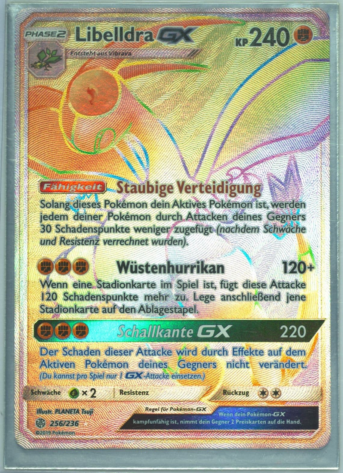 Full Art/Libelldra GX German-Secret (256) 2019 Pokemon Sun & Moon Cosmic Eclipse