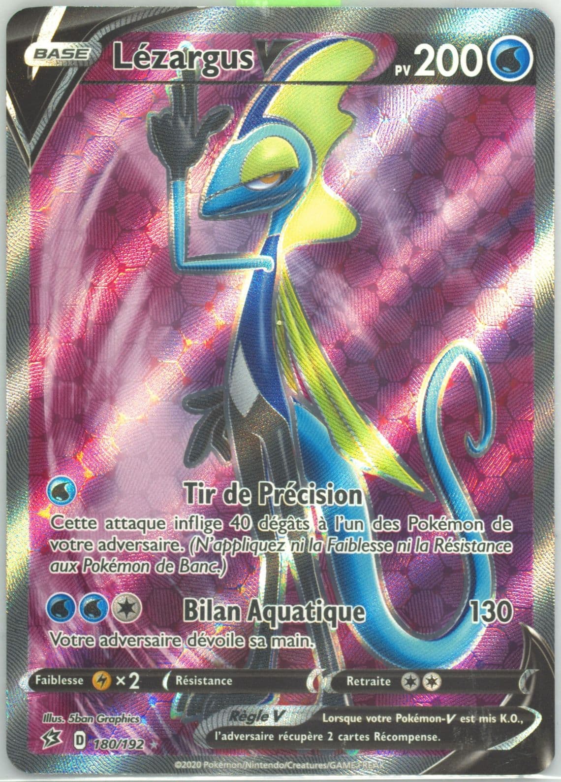 Full Art/Lezargus V French (180) 2020 Pokemon Sword & Shield Rebel Clash
