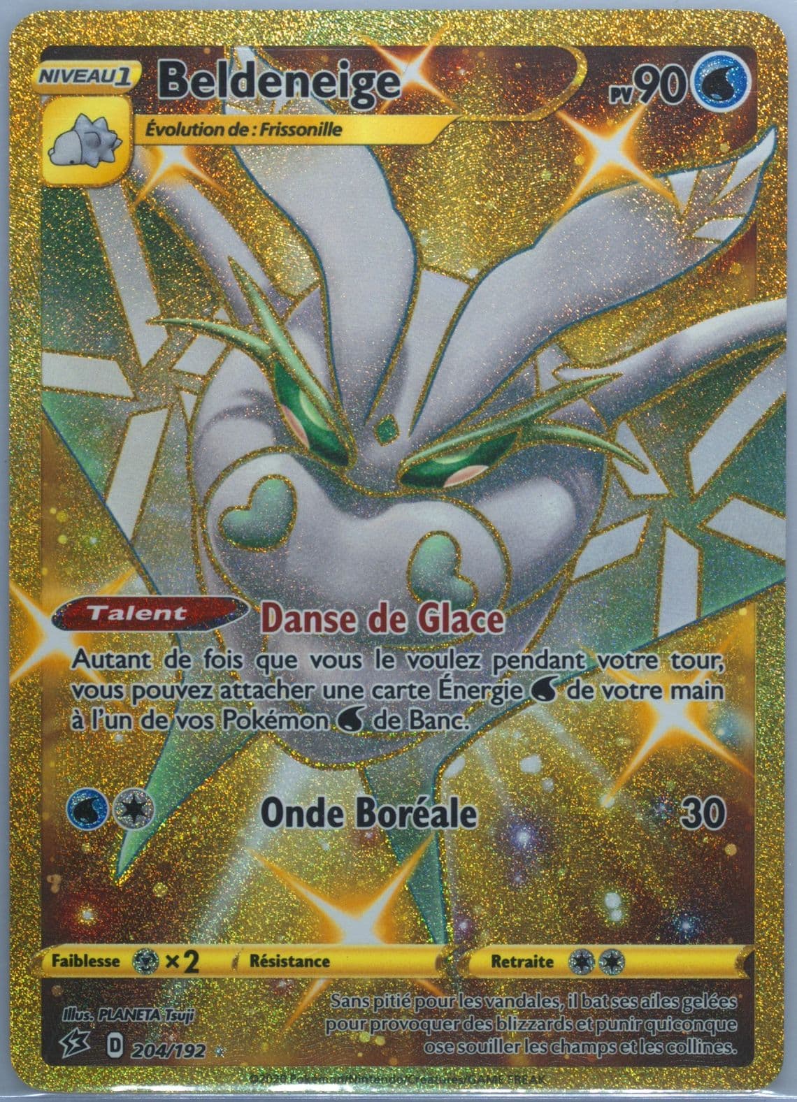 Full Art/Beldeneige French-Secret (204) 2020 Pokemon Sword & Shield Rebel Clash