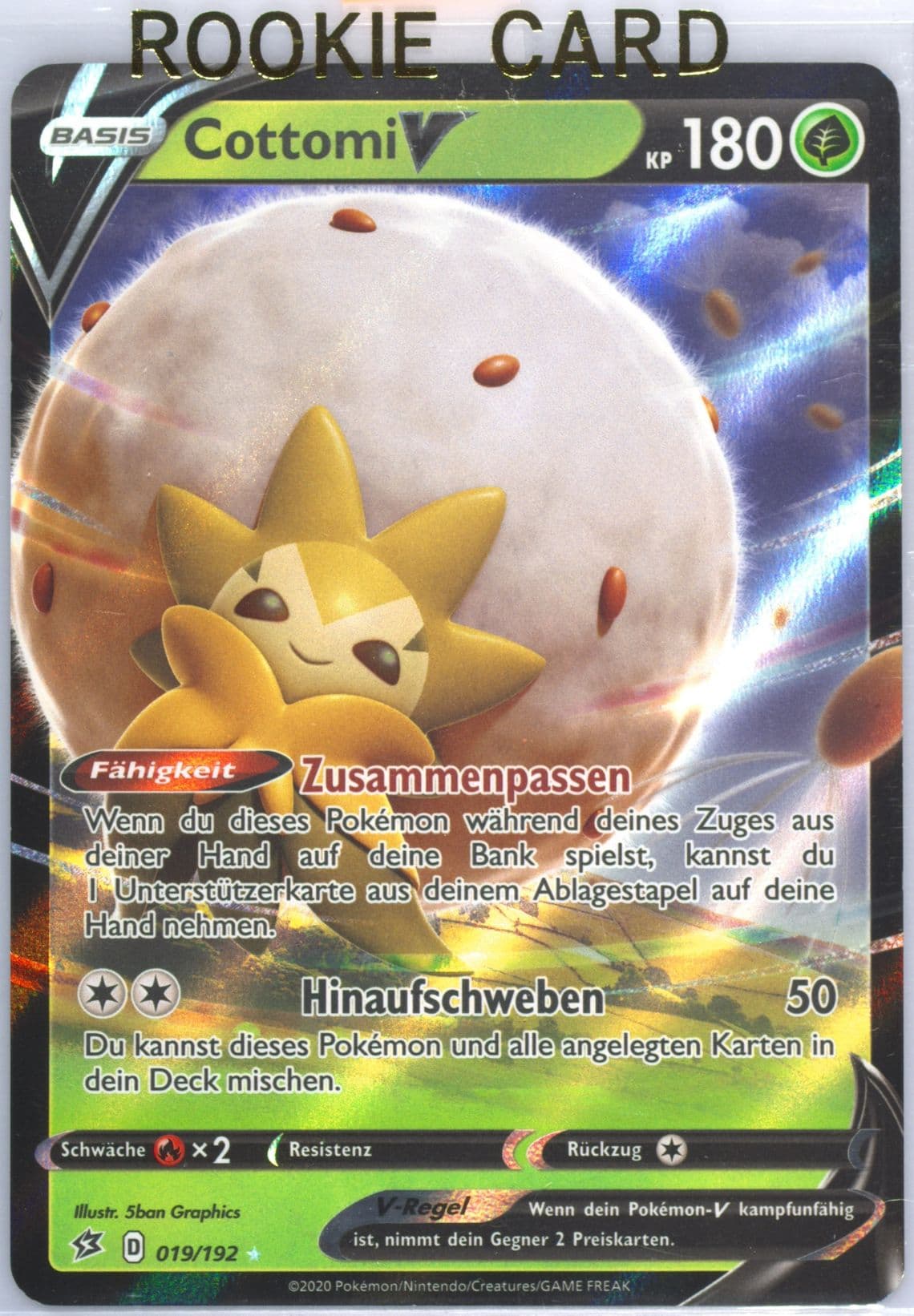 Cottomi V German (019) 2020 Pokemon Sword & Shield Rebel Clash