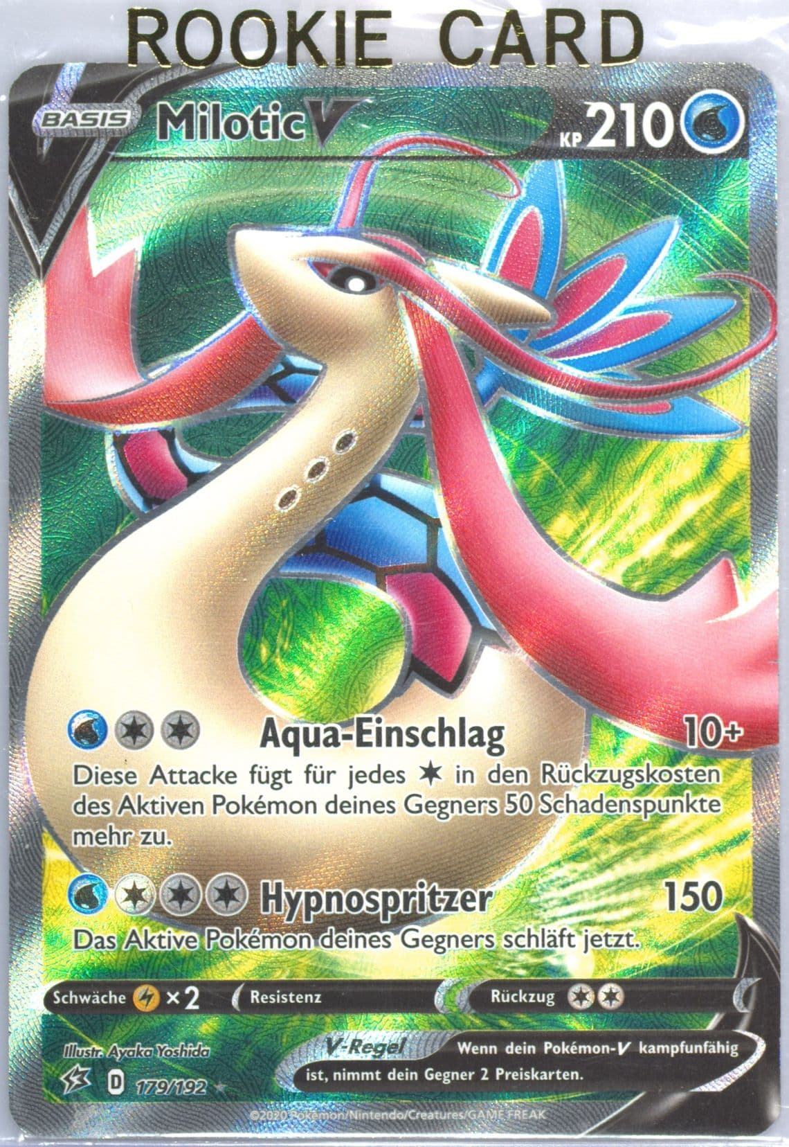 Full Art/Milotic V German (179) 2020 Pokemon Sword & Shield Rebel Clash
