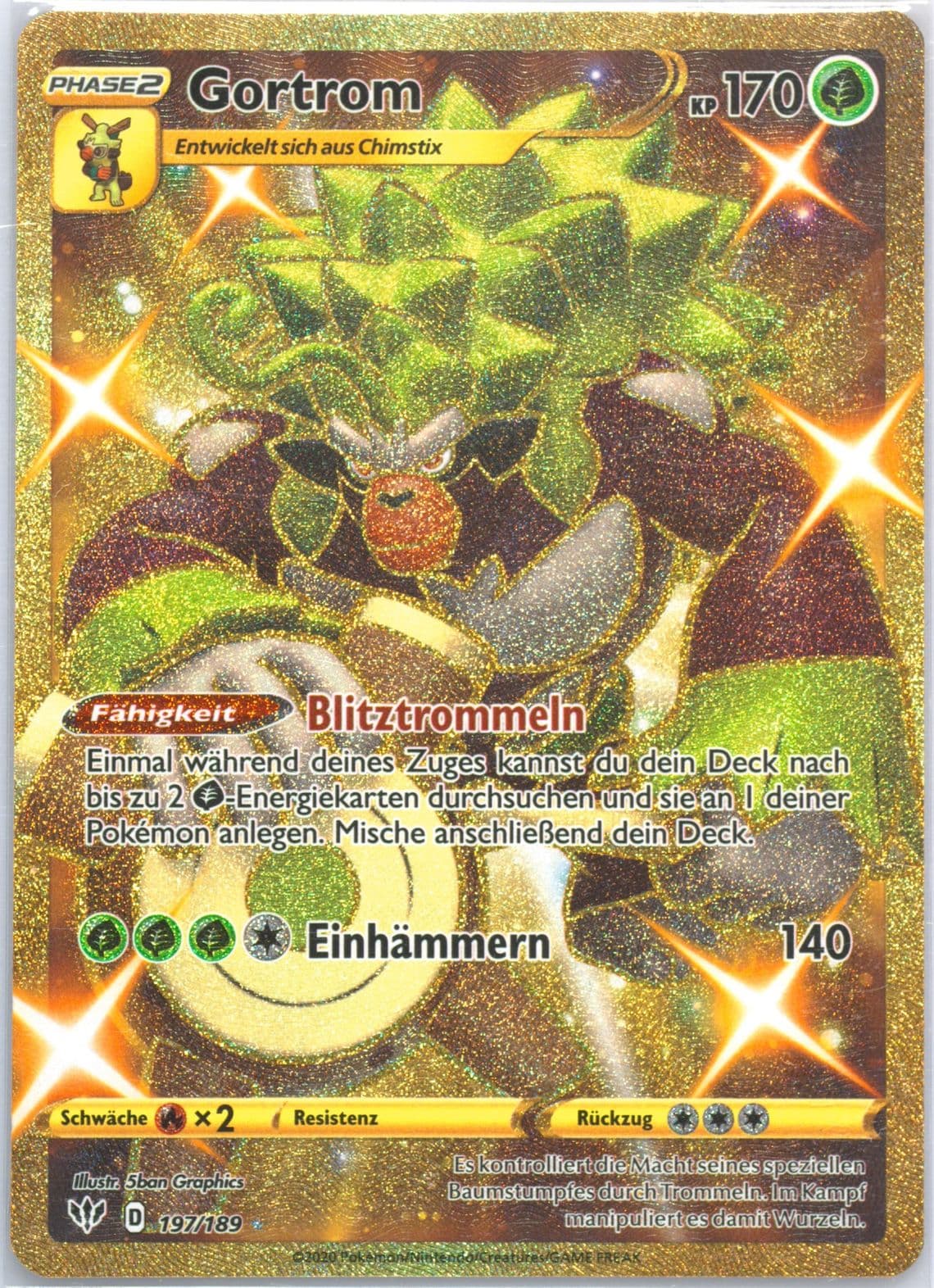 Full Art/Gortrom German-Secret (197) 2020 Pokemon Sword & Shield Darkness Ablaze