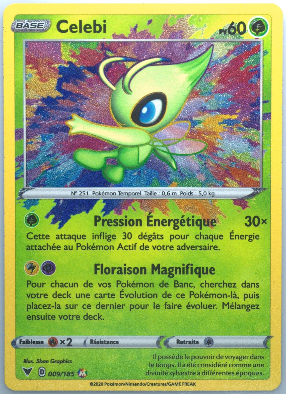 Celebi French (009) 2020 Pokemon Sword & Shield Vivid Voltage