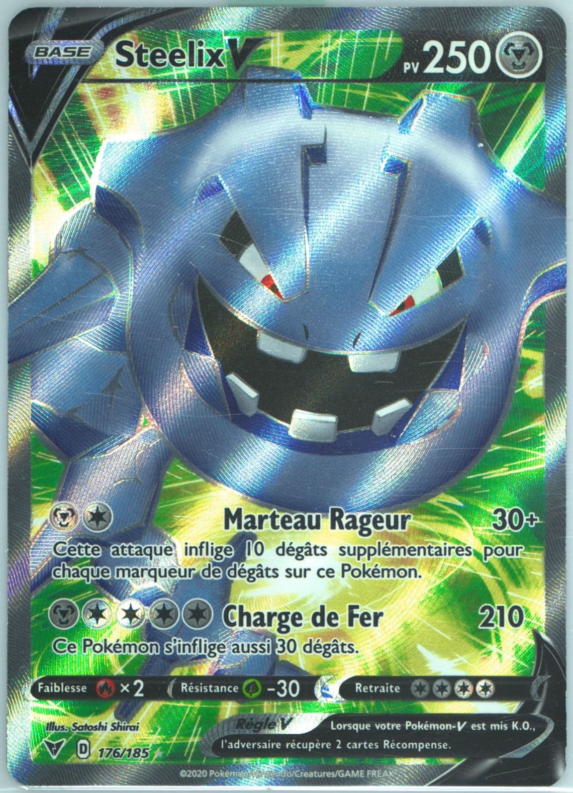 Full Art/Steelix V French (176) 2020 Pokemon Sword & Shield Vivid Voltage