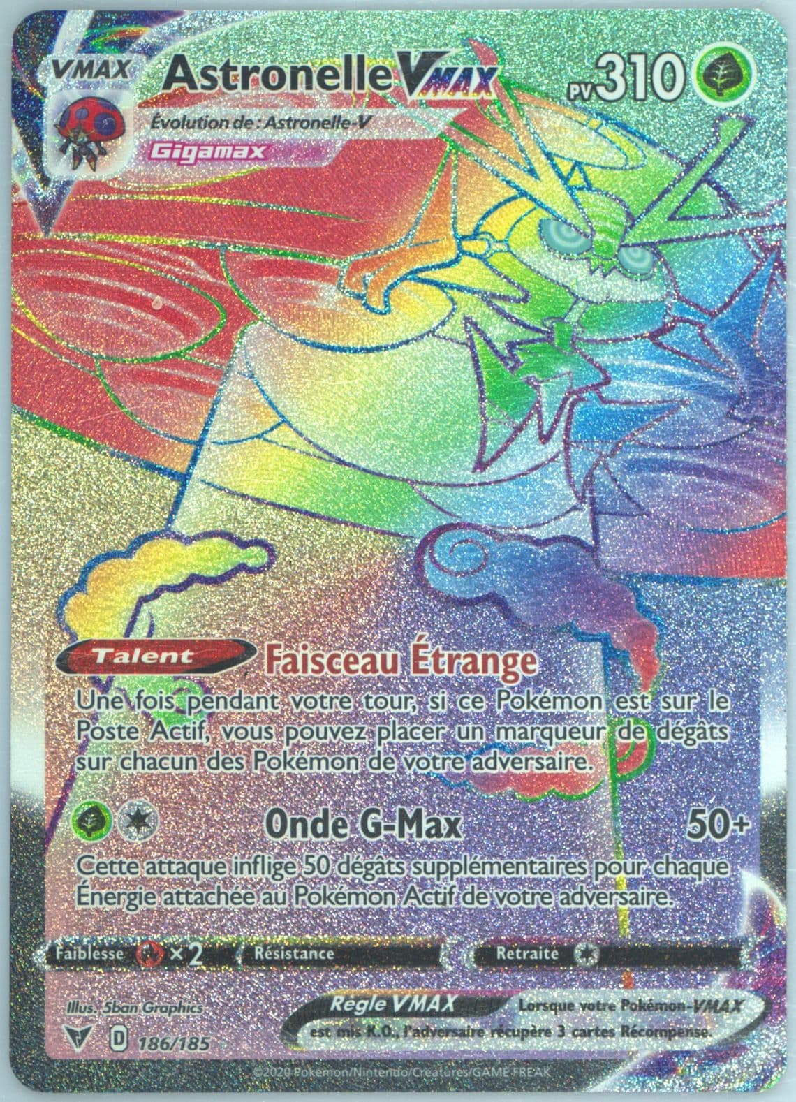 Full Art/Astronelle Vmax French-Secret (186) 2020 Pokemon Sword & Shield Vivid Voltage
