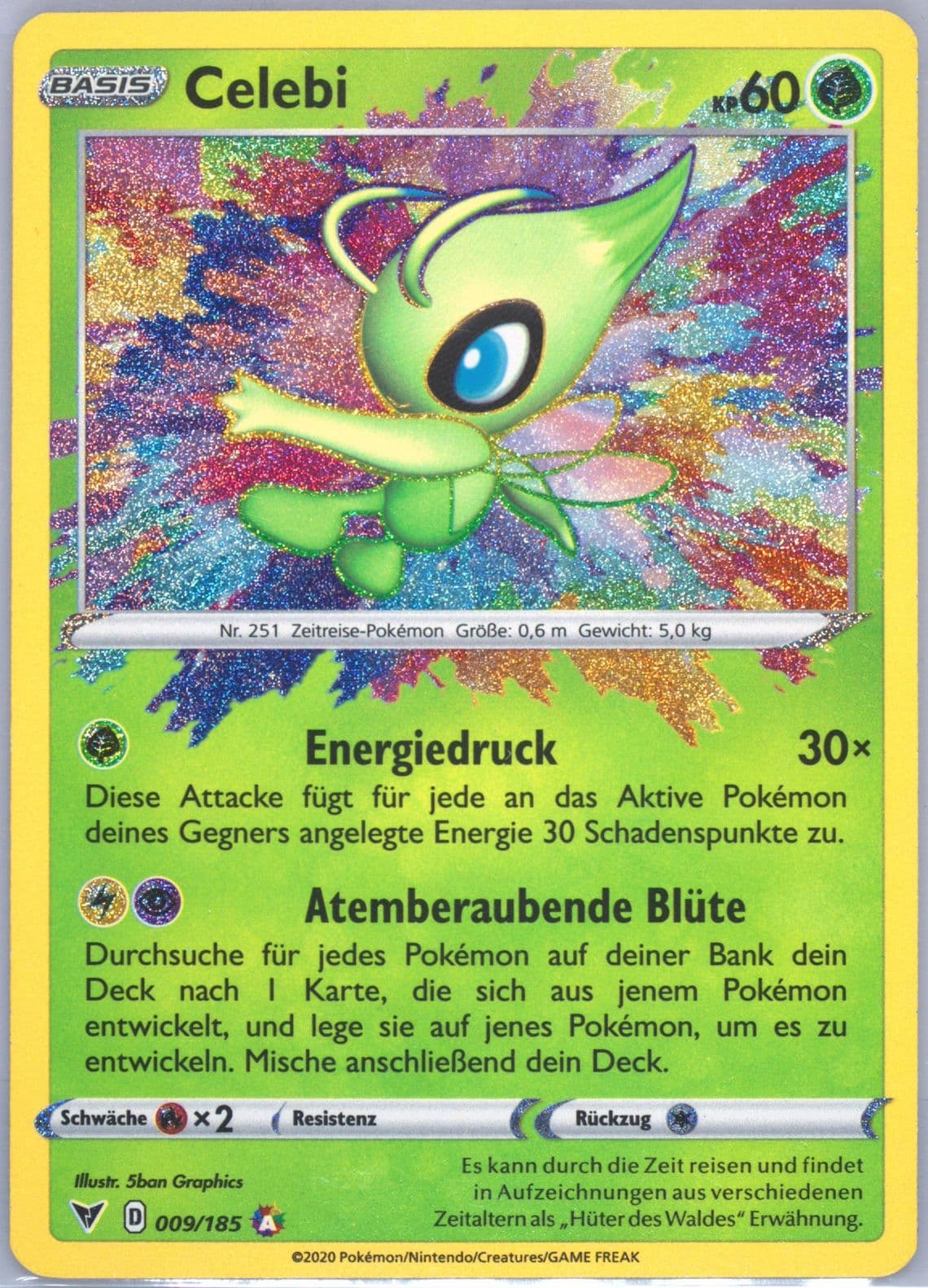 Celebi German (009) 2020 Pokemon Sword & Shield Vivid Voltage