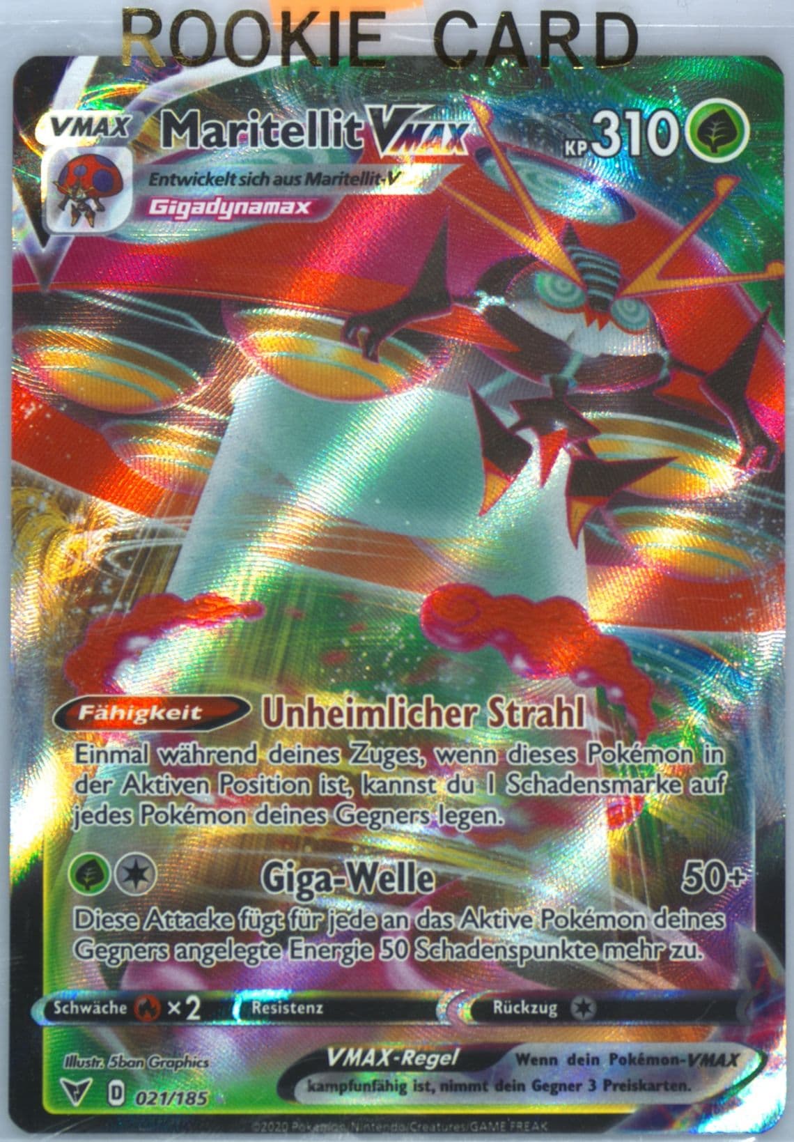 Full Art/Maritellit Vmax German (021) 2020 Pokemon Sword & Shield Vivid Voltage