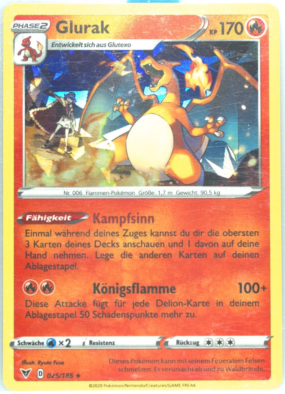 Glurak German (025) 2020 Pokemon Sword & Shield Vivid Voltage