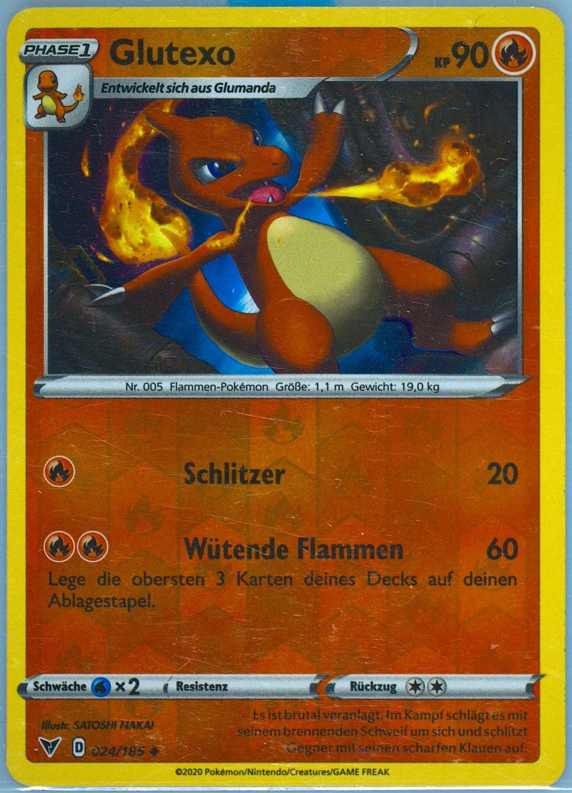 Glutexo-Reverse Foil German (024) 2020 Pokemon Sword & Shield Vivid Voltage