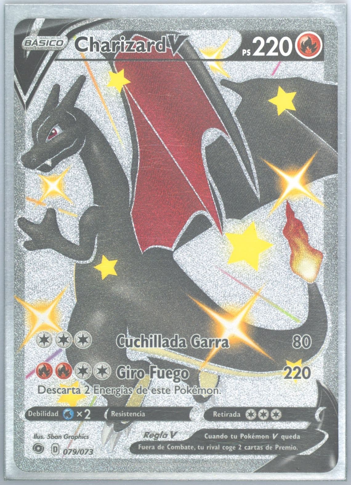 Full Art/Charizard V Spanish-Secret (079) 2020 Pokemon Sword & Shield Champion's Path