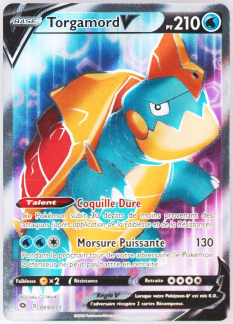 Full Art/Torgamord V French (069) 2020 Pokemon Sword & Shield Champion's Path