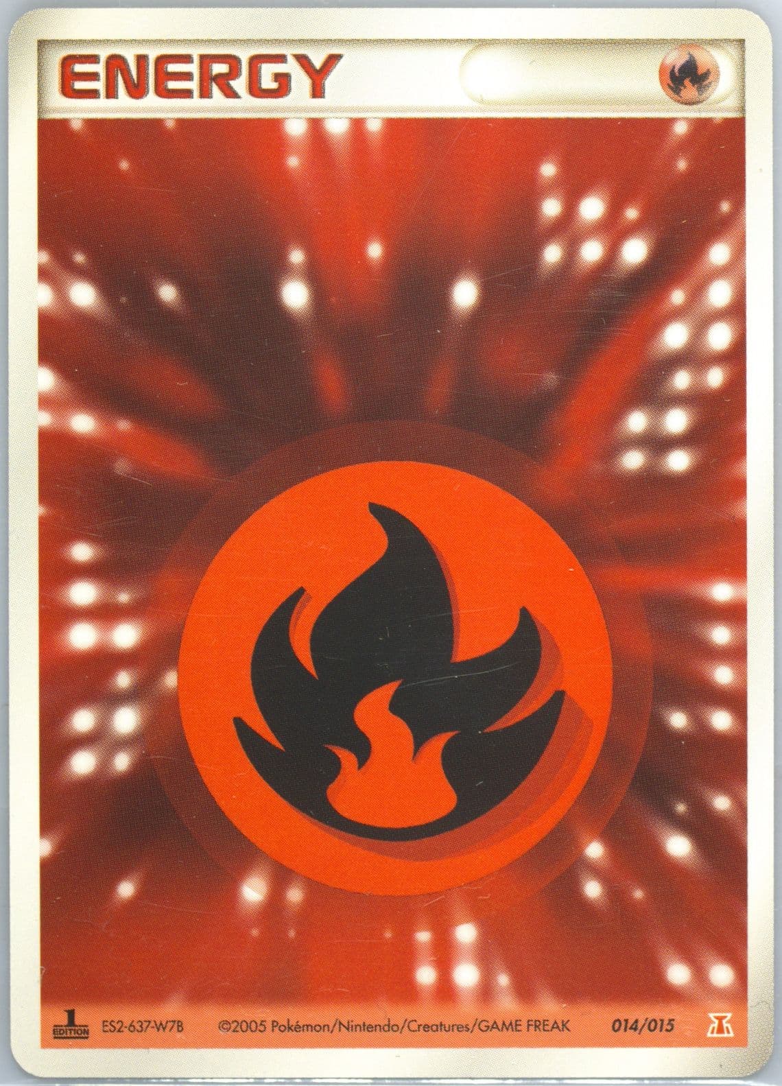 Fire Energy 1st Edition (014) 2005 Pokemon Japanese Holon Research Tower Fire