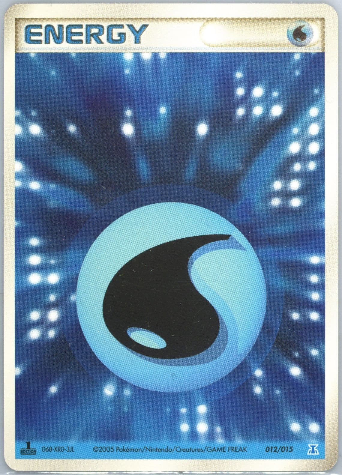 Water Energy 1st Edition (012) 2005 Pokemon Japanese Holon Research Tower Water