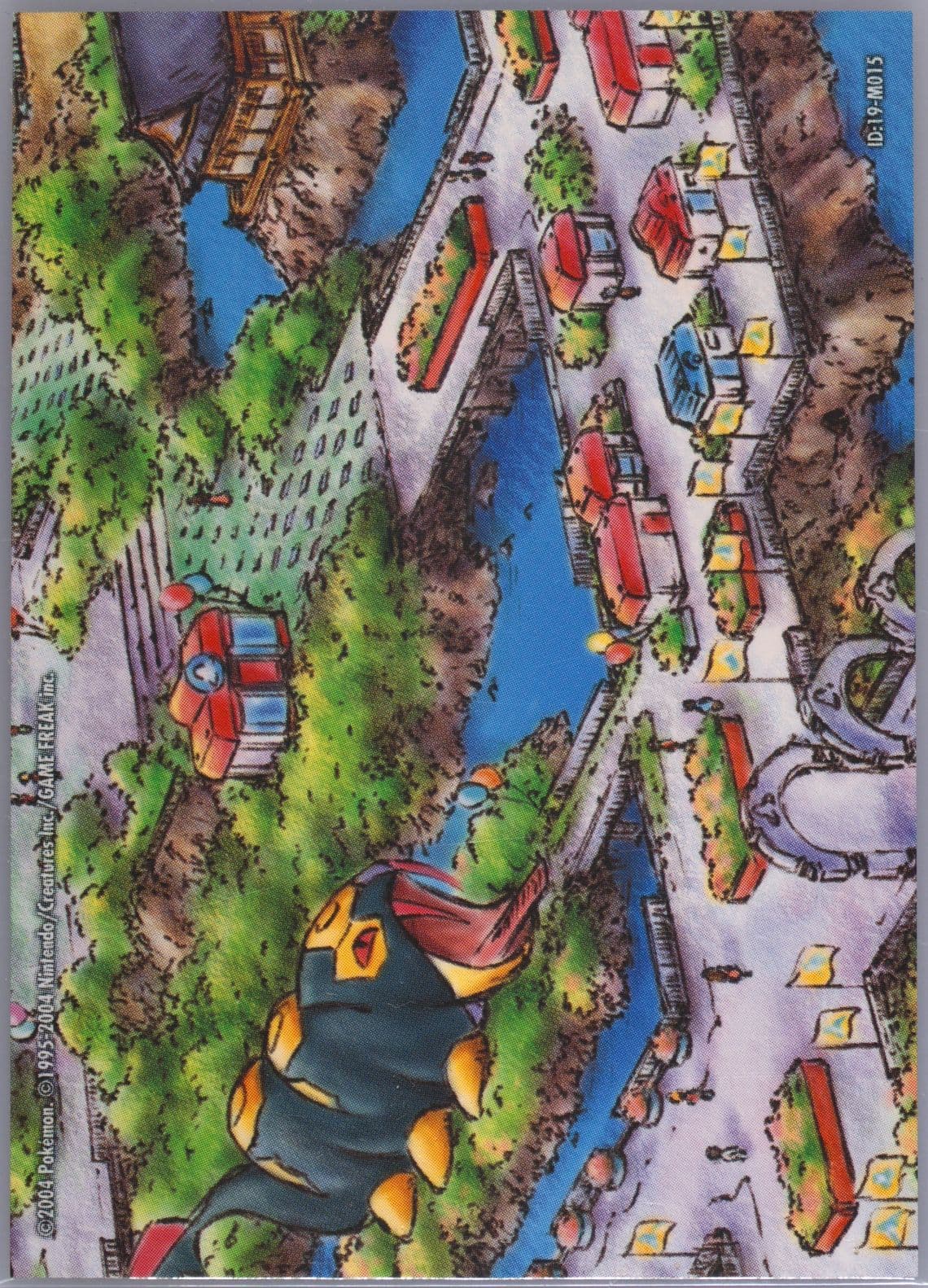 Battle Frontier (M015) 2004 Pokemon Japanese E-Battle Emerald Map Puzzle