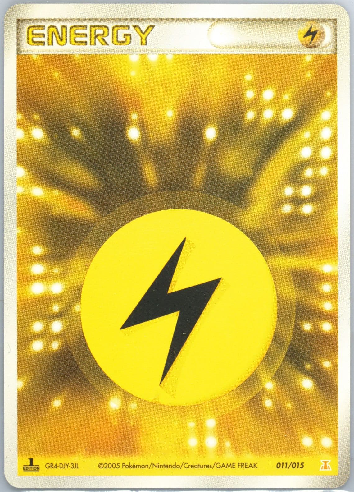 Lightning Energy 1st Edition (011) 2005 Pokemon Japanese Holon Research Tower Lightning