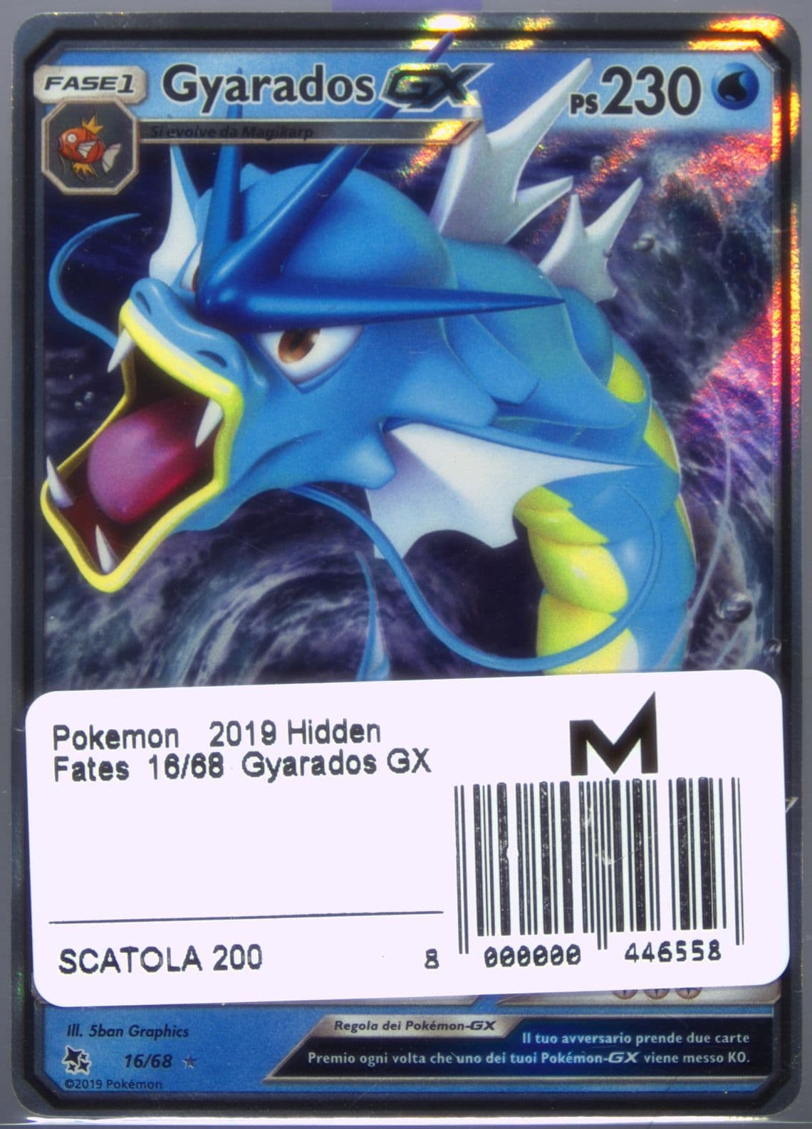 Gyarados GX Italian (16) 2019 Pokemon Sun & Moon Hidden Fates