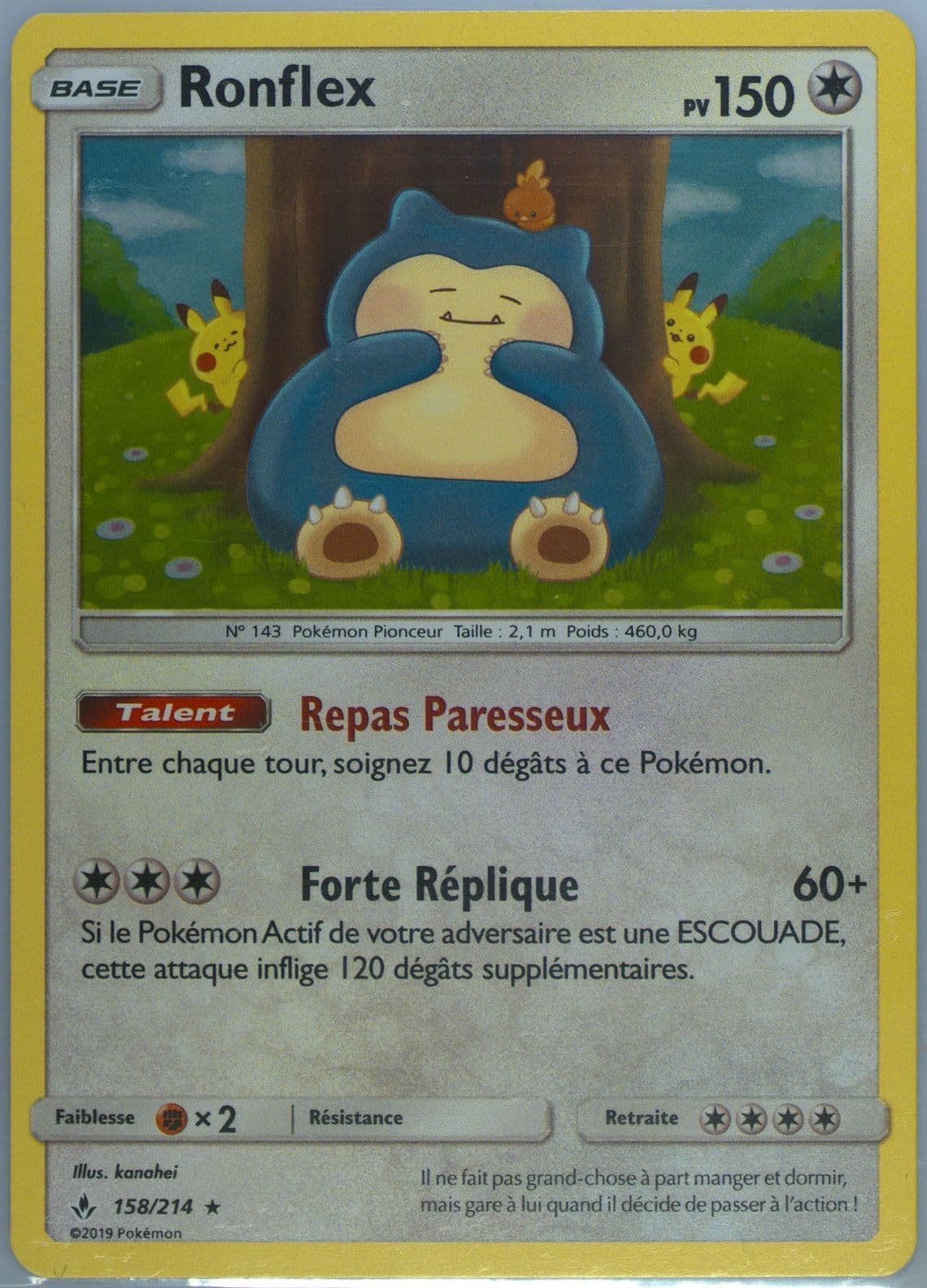 Ronflex French (50) 2019 Pokemon Sun & Moon Hidden Fates