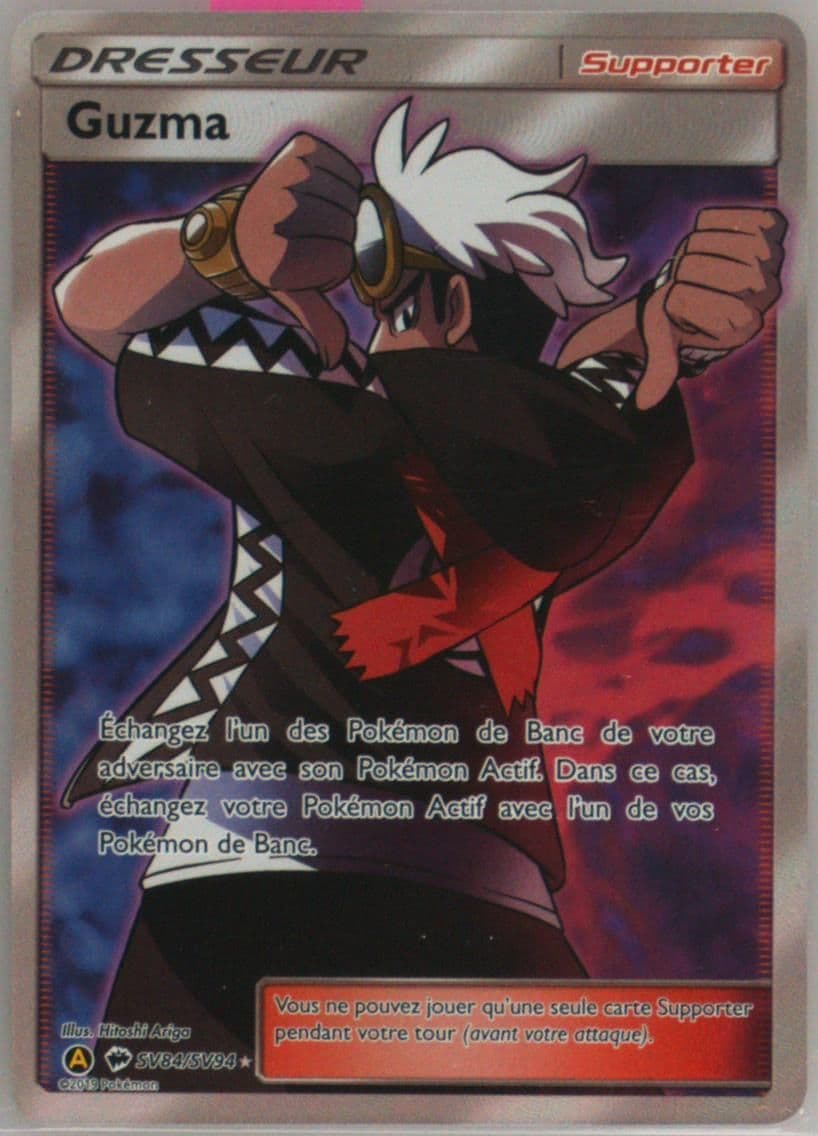Full Art/Guzma French (SV84) 2019 Pokemon Sun & Moon Hidden Fates