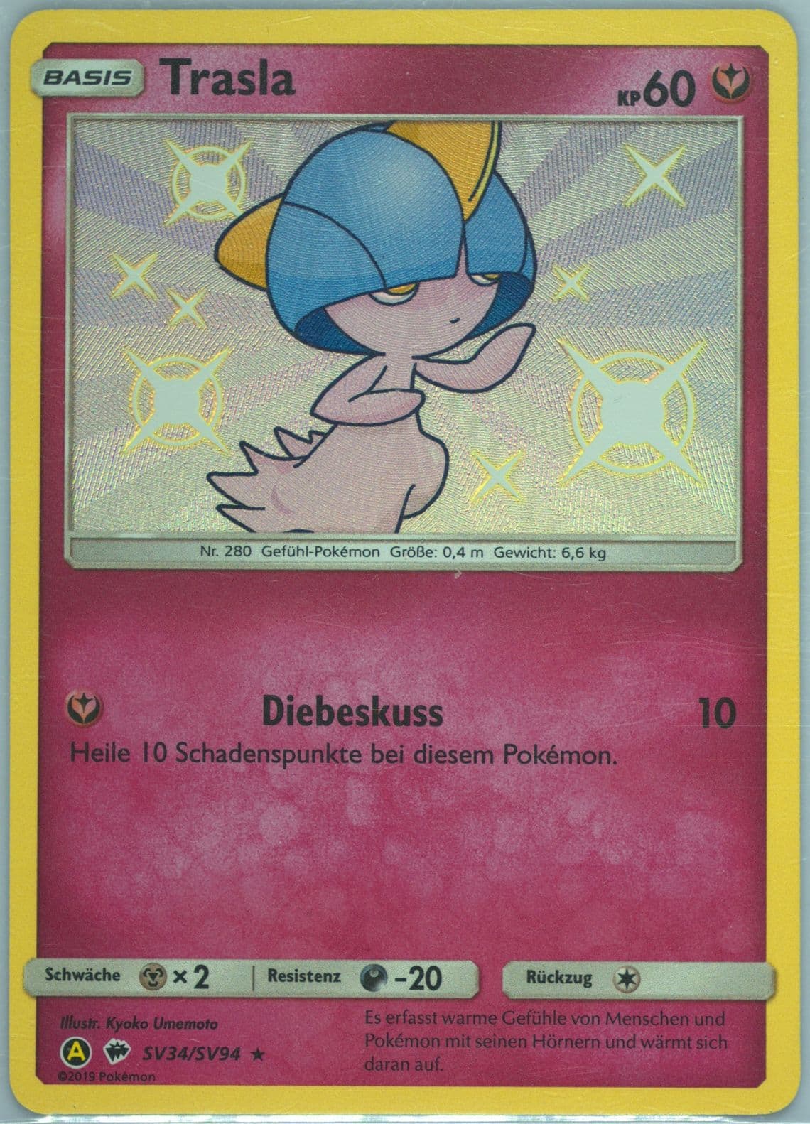 Trasla-Holo German (SV34) 2019 Pokemon Sun & Moon Hidden Fates