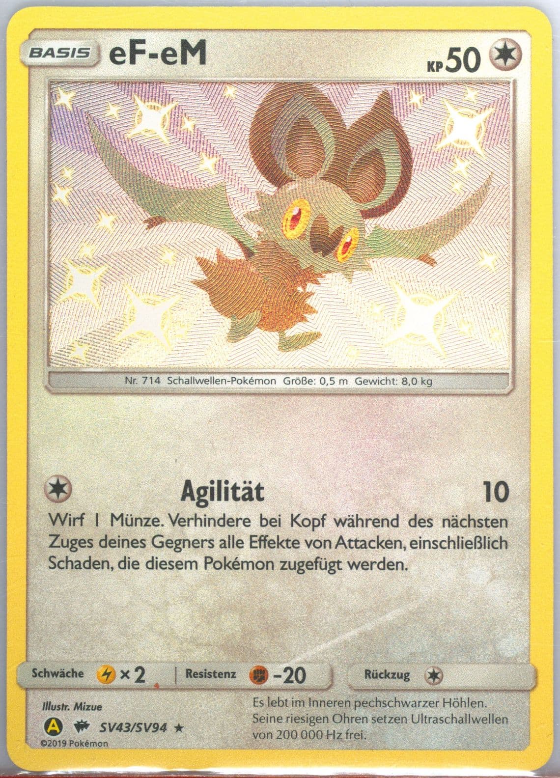 EF-EM-Holo German (SV43) 2019 Pokemon Sun & Moon Hidden Fates