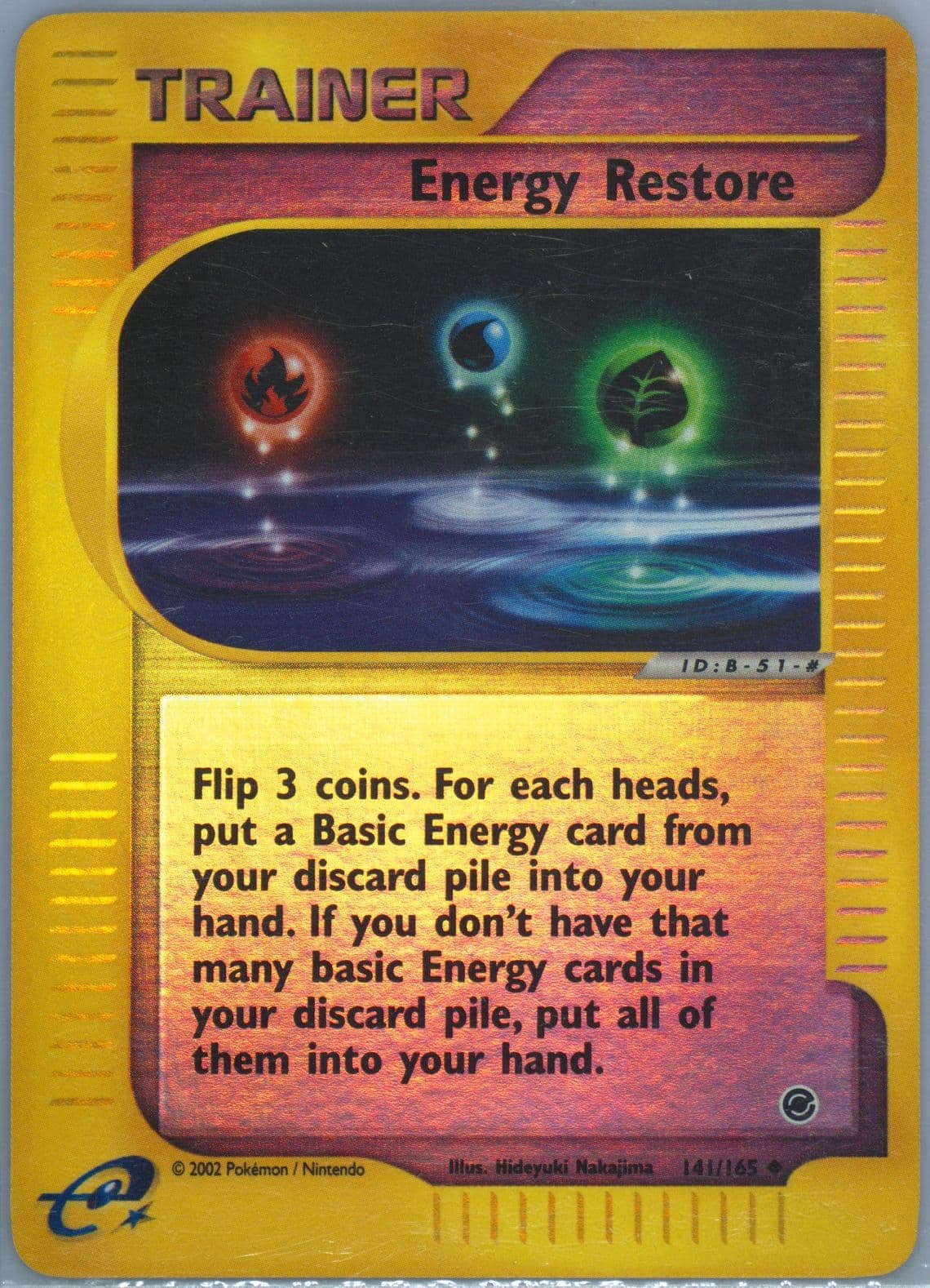 Energy Restore-Reverse Foil (141) 2002 Pokemon Expedition