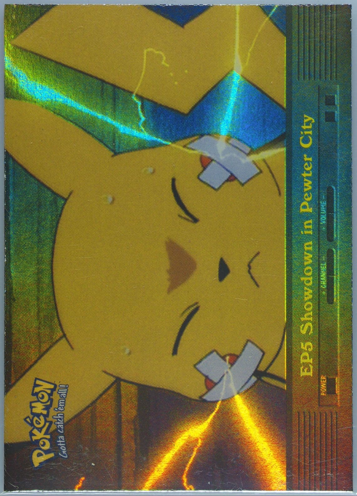 Showdown in Pewter City Rainbow Foil (EP5) 2000 Topps Pokemon TV Animation Series 2 Episode Cards