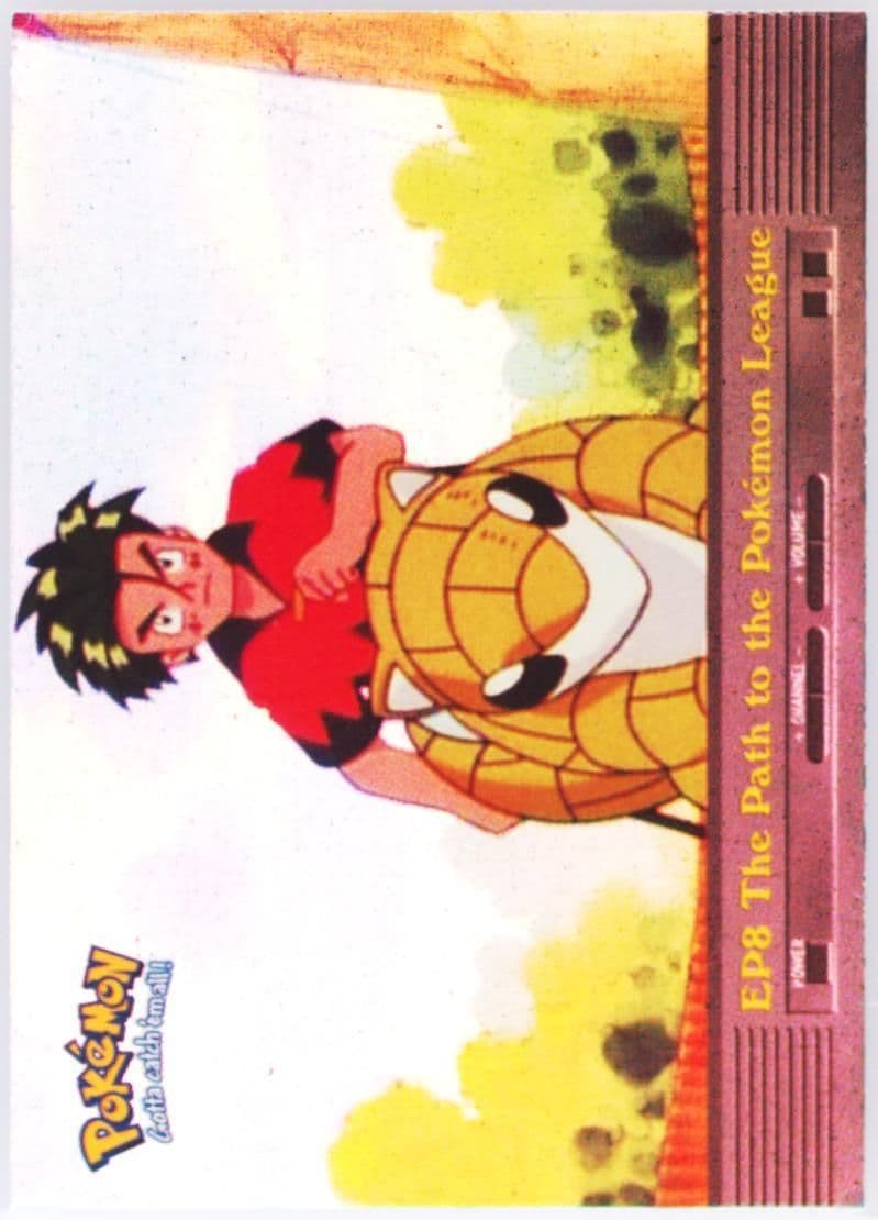 The Path to the Pokemon League Rainbow Foil (EP8) 2000 Topps Pokemon TV Animation Series 2 Episode Cards