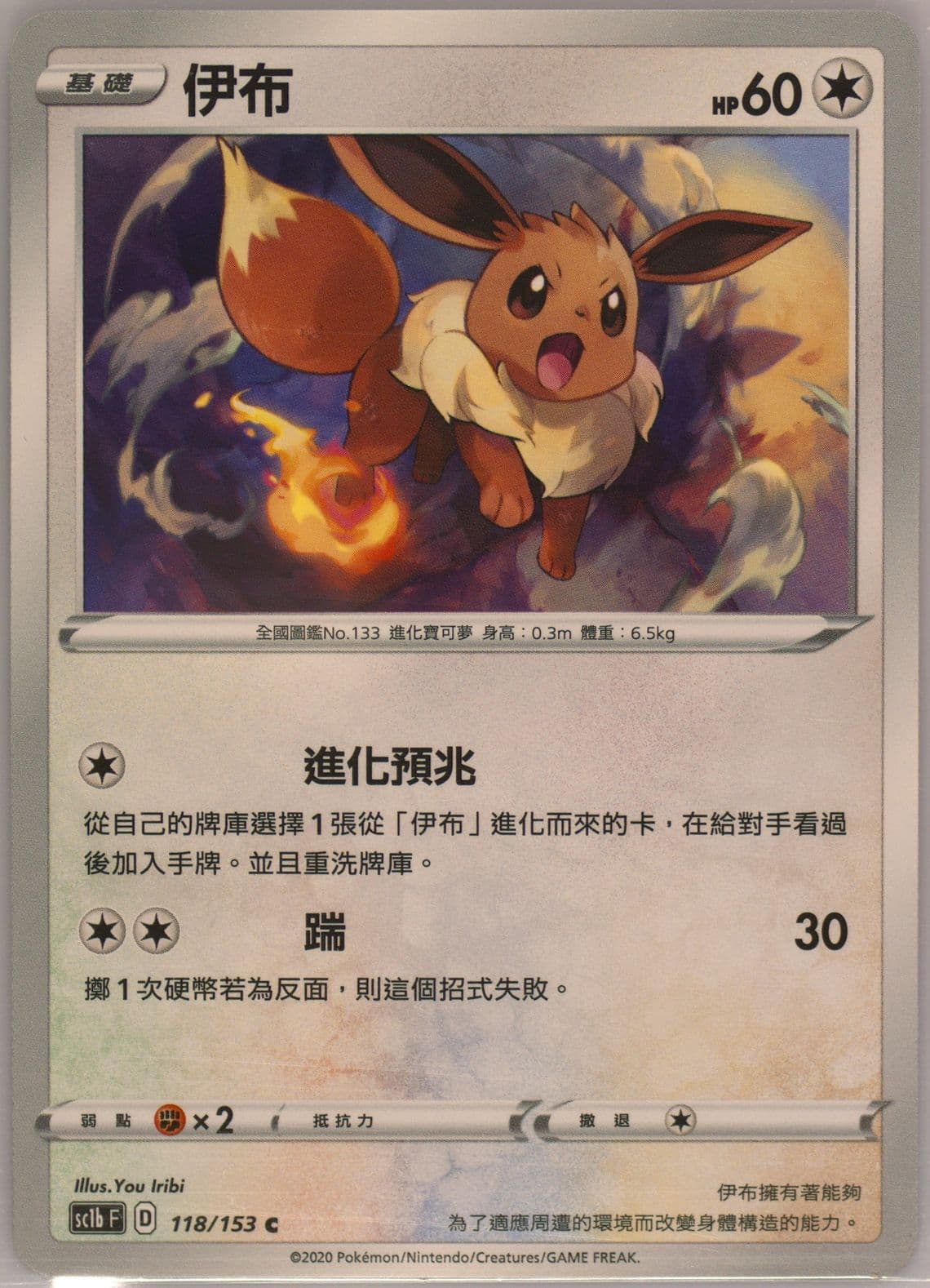 Eevee Set B (118) 2020 Pokemon Chinese Sword & Shield