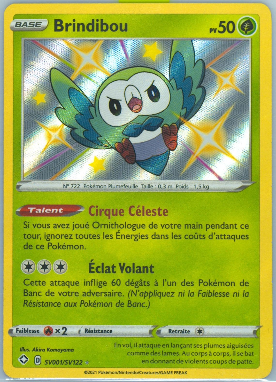 Brindibou-Holo French (SV001) 2021 Pokemon Sword & Shield Shining Fates