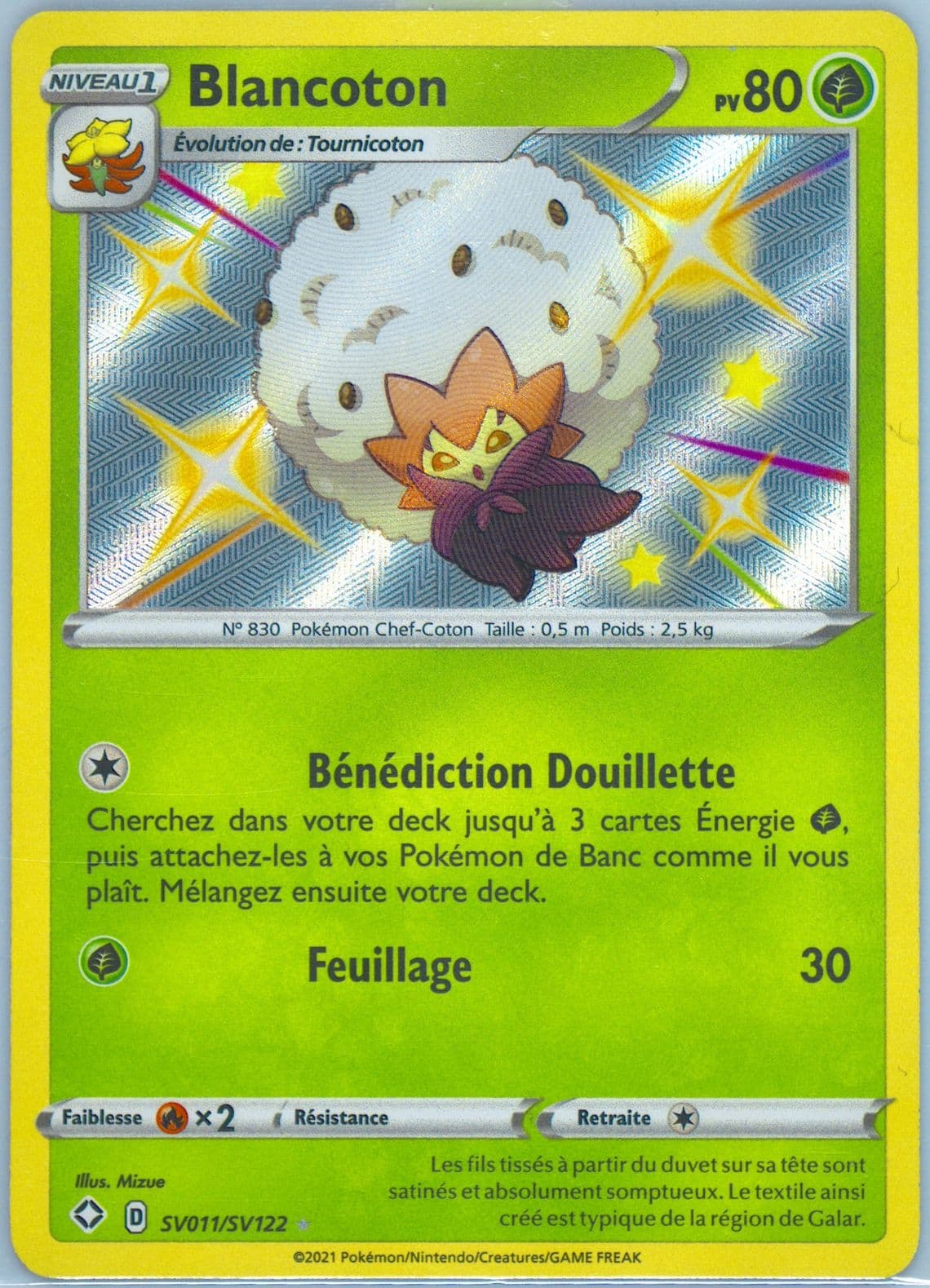 Blancoton-Holo French (SV011) 2021 Pokemon Sword & Shield Shining Fates