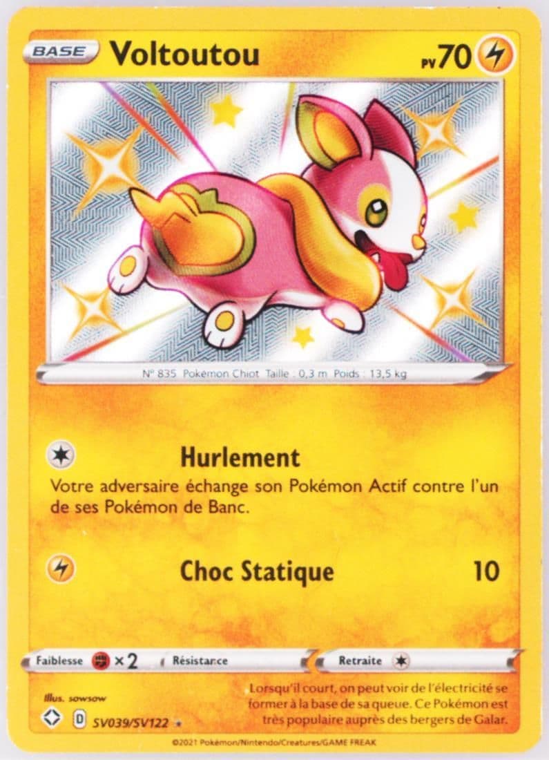 Voltoutou-Holo French (SV039) 2021 Pokemon Sword & Shield Shining Fates