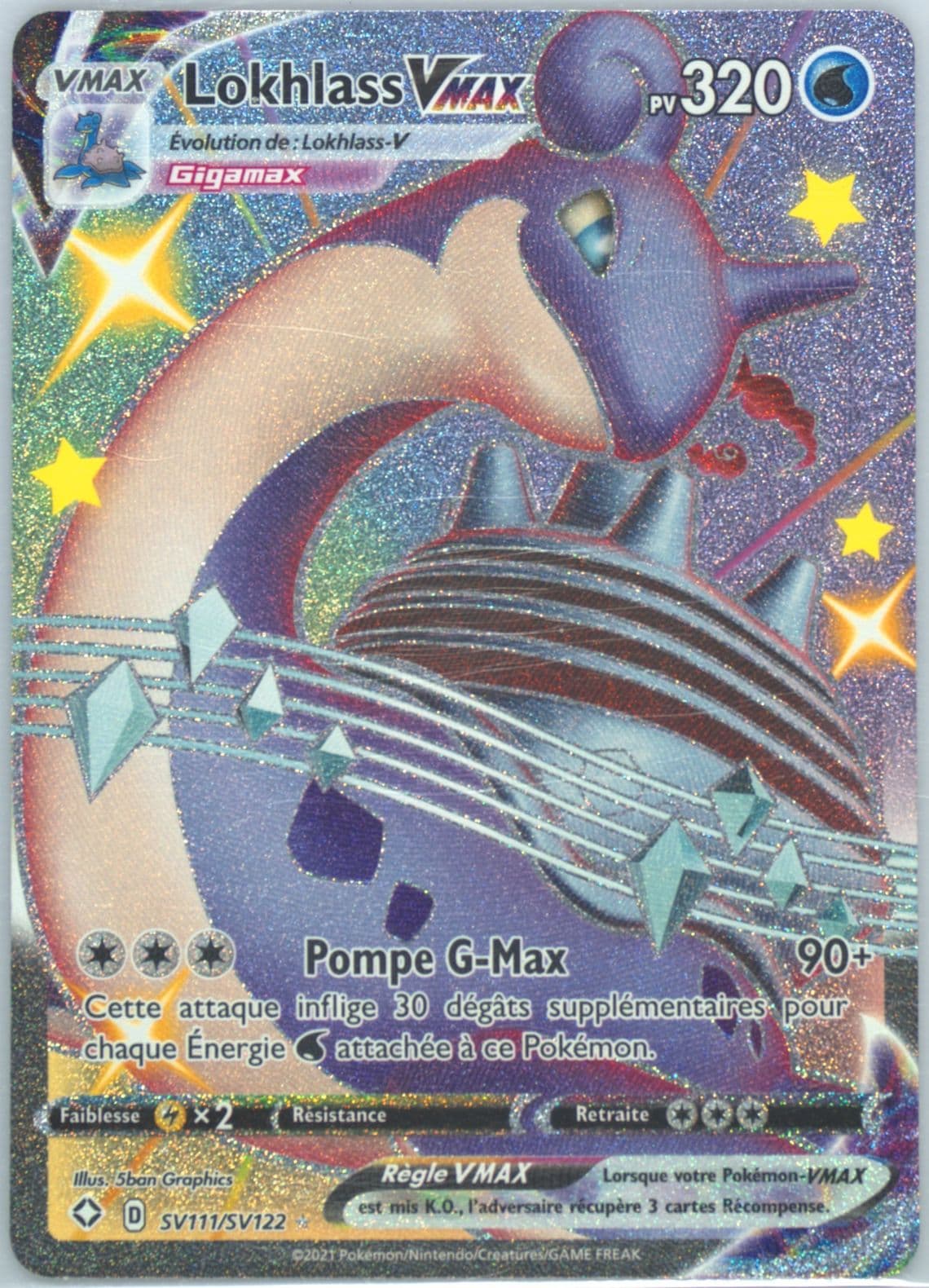 Full Art/Lokhlass Vmax French (SV111) 2021 Pokemon Sword & Shield Shining Fates