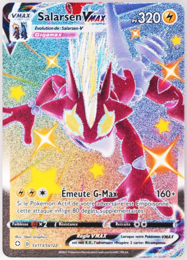 Full Art/Salarsen Vmax French (SV113) 2021 Pokemon Sword & Shield Shining Fates