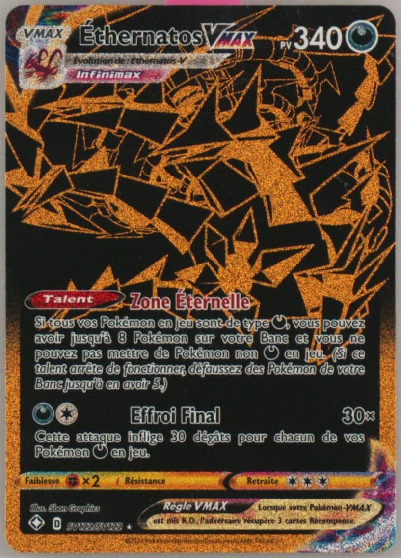 Full Art/Ethernatos Vmax French (SV122) 2021 Pokemon Sword & Shield Shining Fates