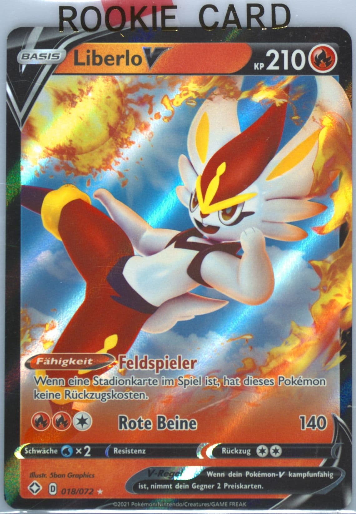 Liberlo V German (018) 2021 Pokemon Sword & Shield Shining Fates