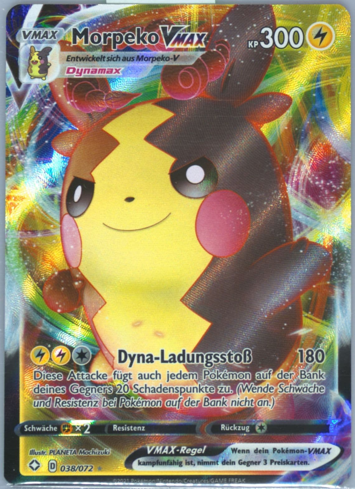 Full Art/Morpeko Vmax German (038) 2021 Pokemon Sword & Shield Shining Fates