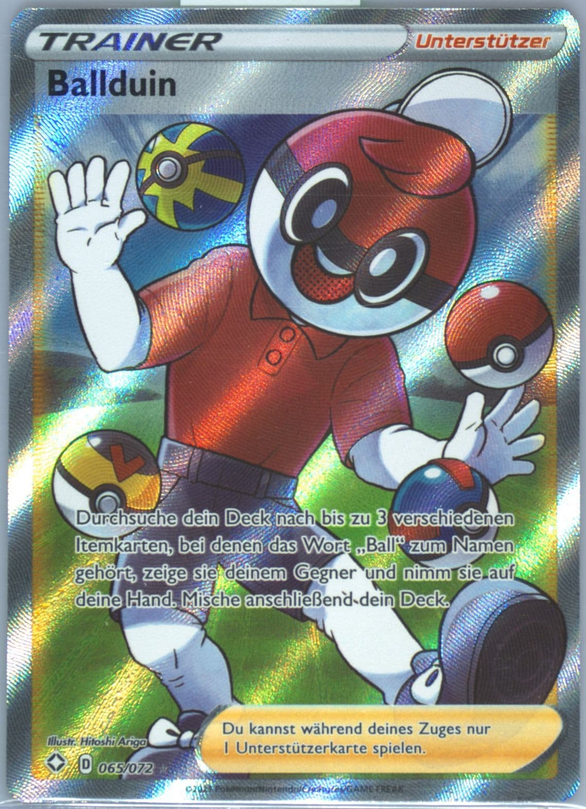 Full Art/Ballduin German (065) 2021 Pokemon Sword & Shield Shining Fates