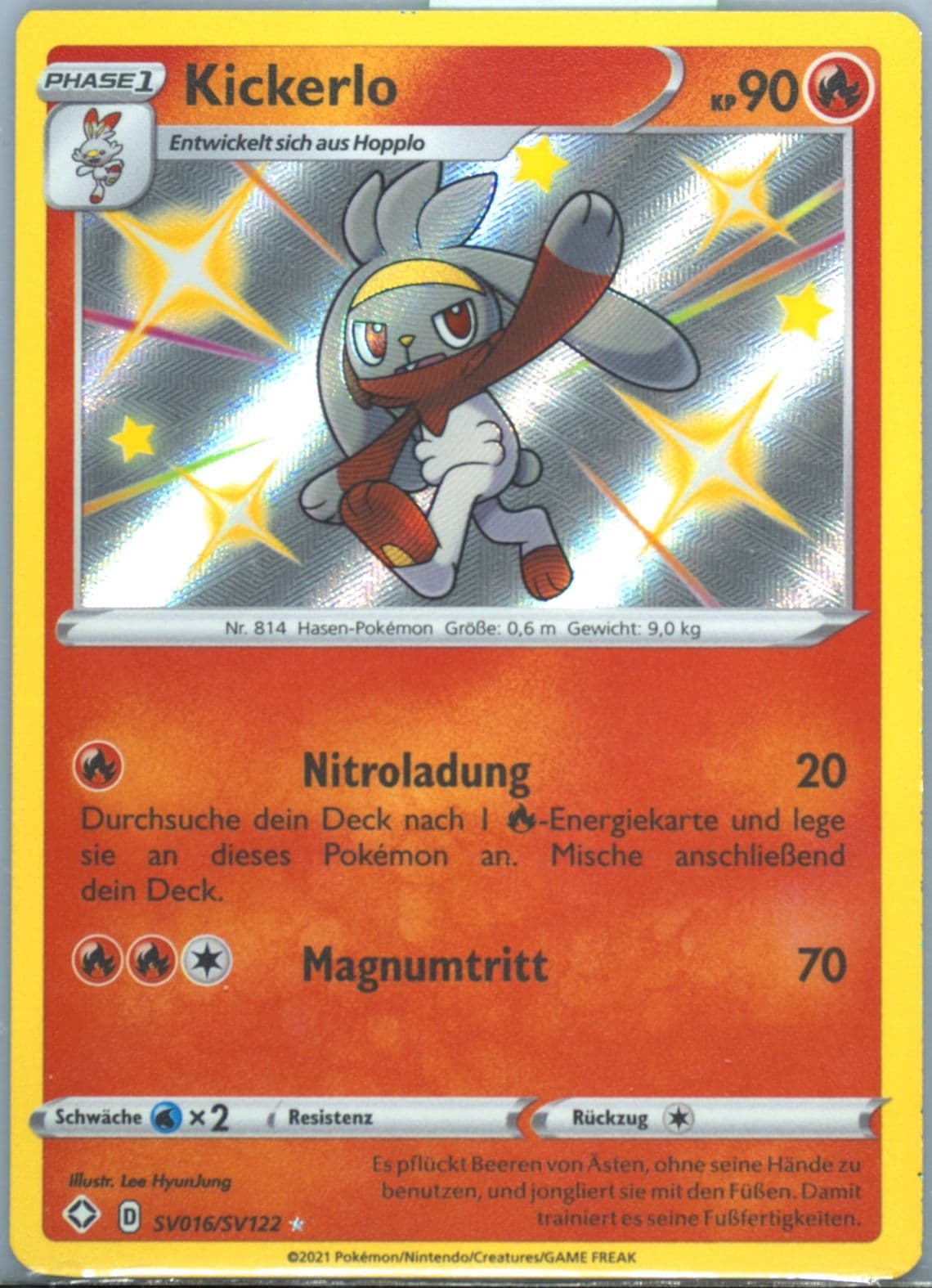 Kickerlo-Holo German (SV016) 2021 Pokemon Sword & Shield Shining Fates