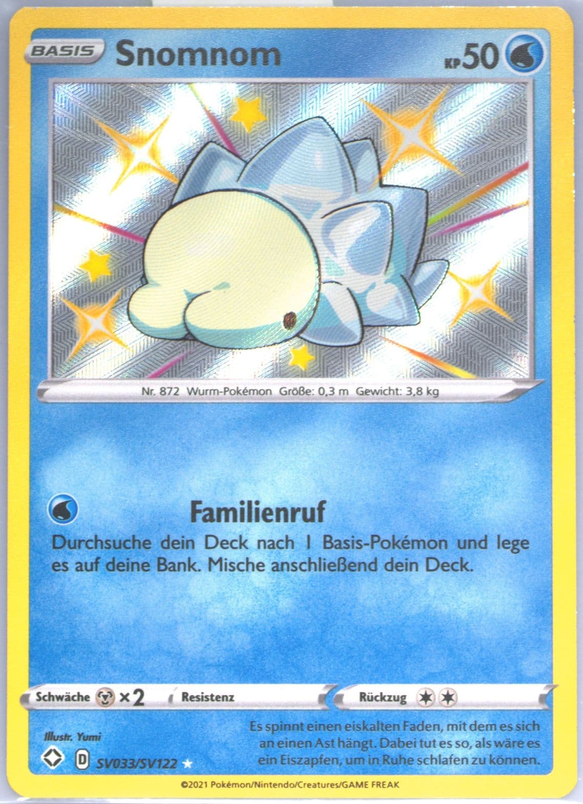Snomnom-Holo German (SV033) 2021 Pokemon Sword & Shield Shining Fates