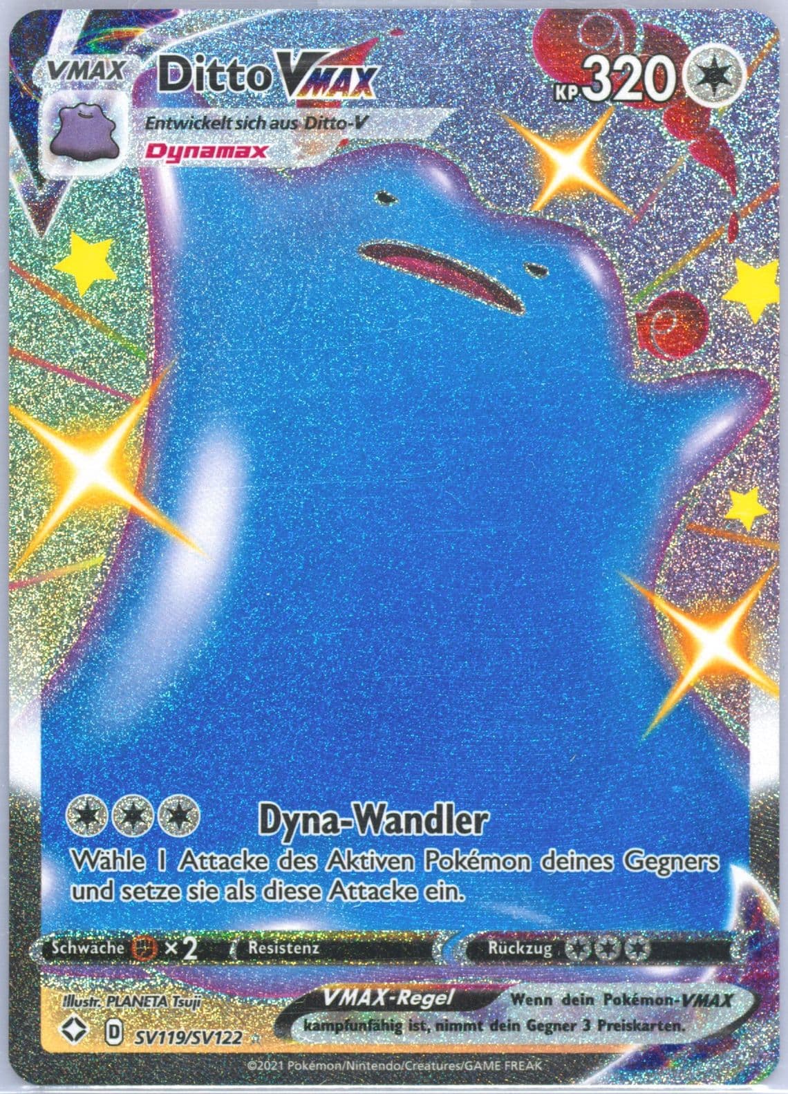 Full Art/Ditto Vmax German (SV119) 2021 Pokemon Sword & Shield Shining Fates