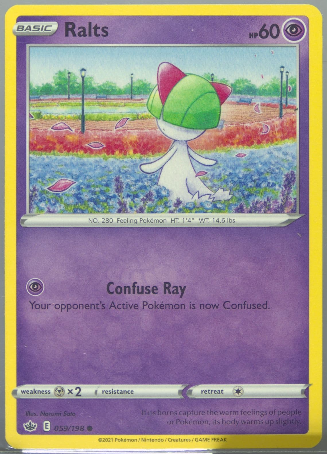 Ralts (059) 2021 Pokemon Sword & Shield Chilling Reign