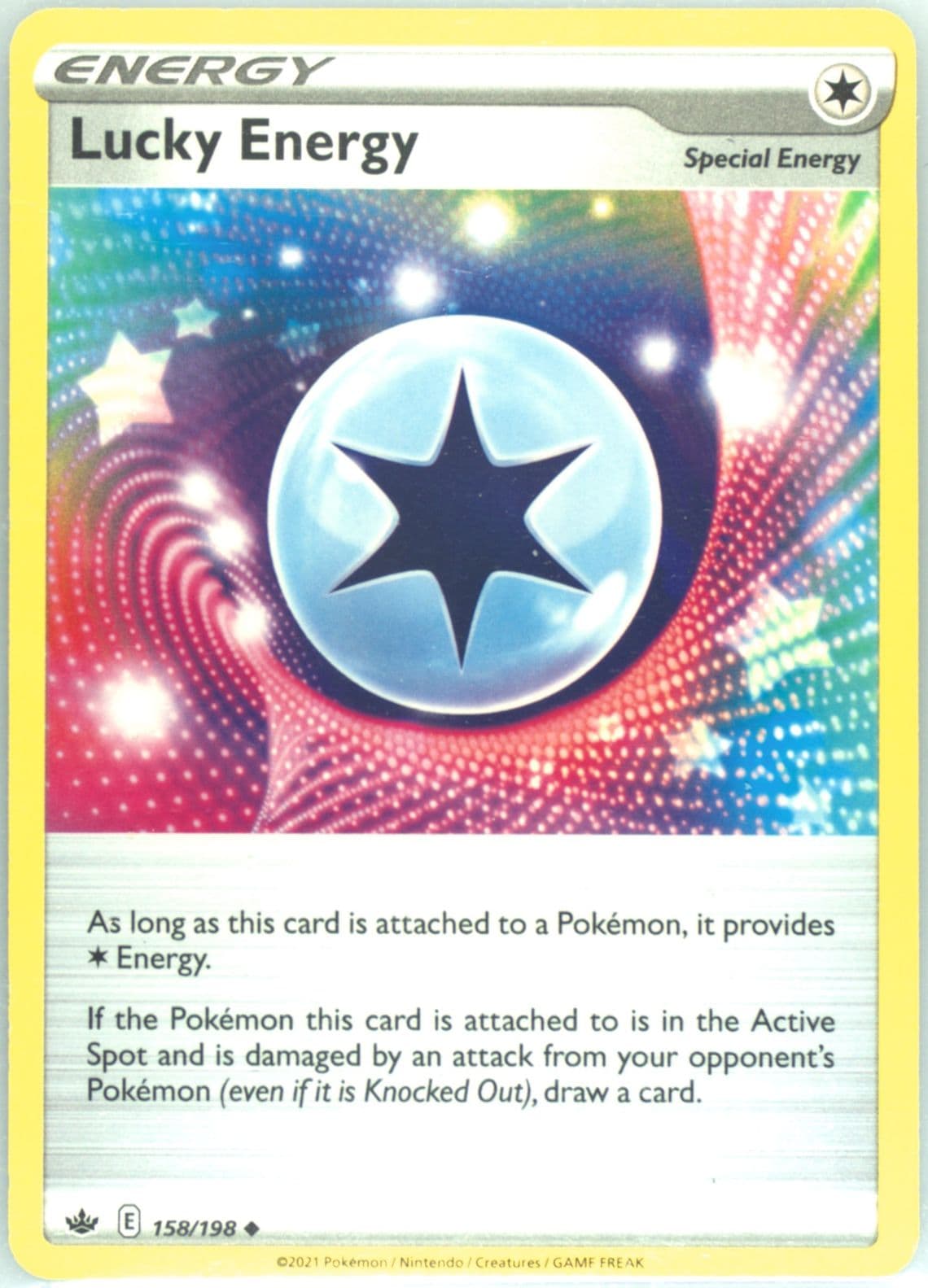 Lucky Energy (158) 2021 Pokemon Sword & Shield Chilling Reign
