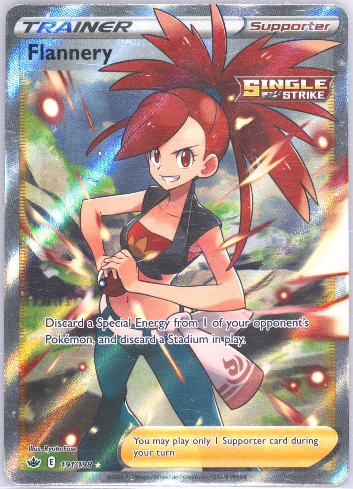 Full Art/Flannery (191) 2021 Pokemon Sword & Shield Chilling Reign