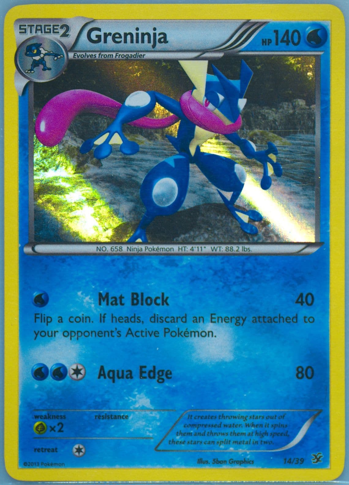Greninja-Holo (14) 2013 Pokemon XY Kalos Starter Set